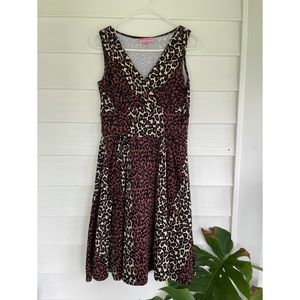 PUG Leopard Print Swing Dress